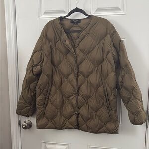 Rag & Bone Women's Olive Puffer Jacket size Large